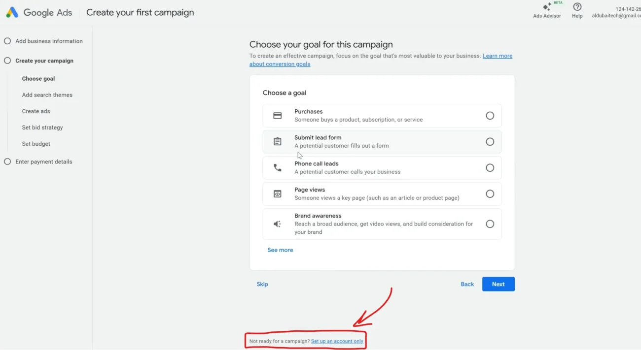 ساخت حساب رایگان گوگل کیورد پلنر 2